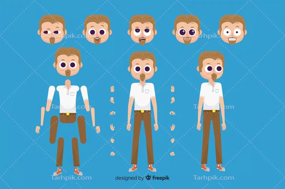 طراحی حرکتی شخصیت کارتونی با استفاده از وکتور - نکات و تکنیک ها