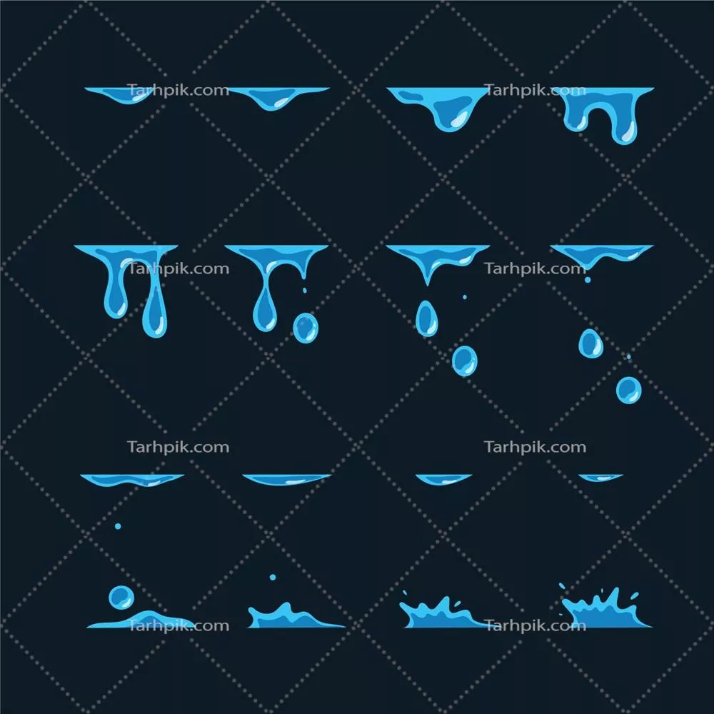 کارتون: فریم های انیمیشن عناصر وکتور دوگانه در طراحی انیمیشن