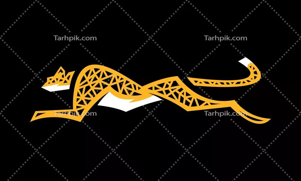 وکتور چگونه یوزهای سریعالحرکت بر روی زمینه سیاه جهش میکنند