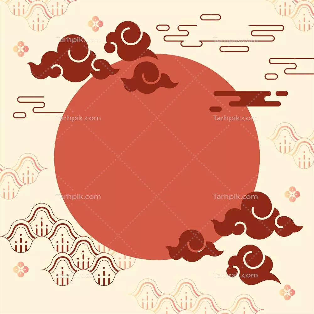 تصویرسازی و ماکت تعطیلات سال نو چینی با طراحی وکتور