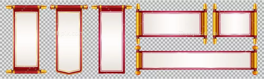 مجموعه فریم مکالمه چینی روی کاغذ به شکل رول وکتور