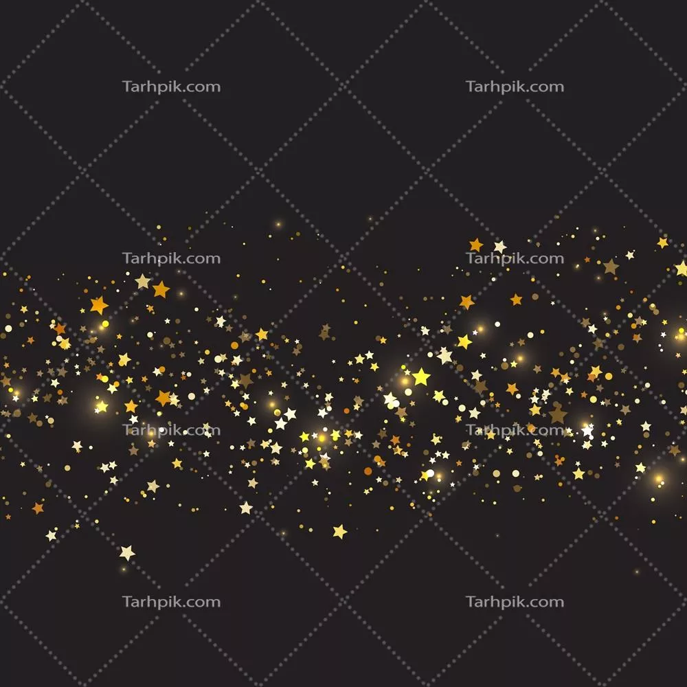 طرح زمینه کریسمس با ستارههای طلایی به صورت وکتور و طراحی دلنشین