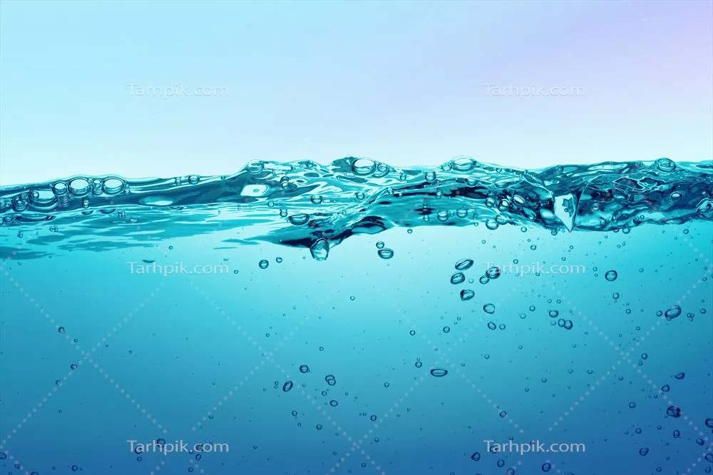 پسزمینه آب تمیز و شفاف به رنگ آبی با طراحی وکتوری زیبا
