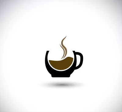 لوگوی قهوه و طراحی وکتور: نمایانگر عشق به قهوه و هنر طراحی