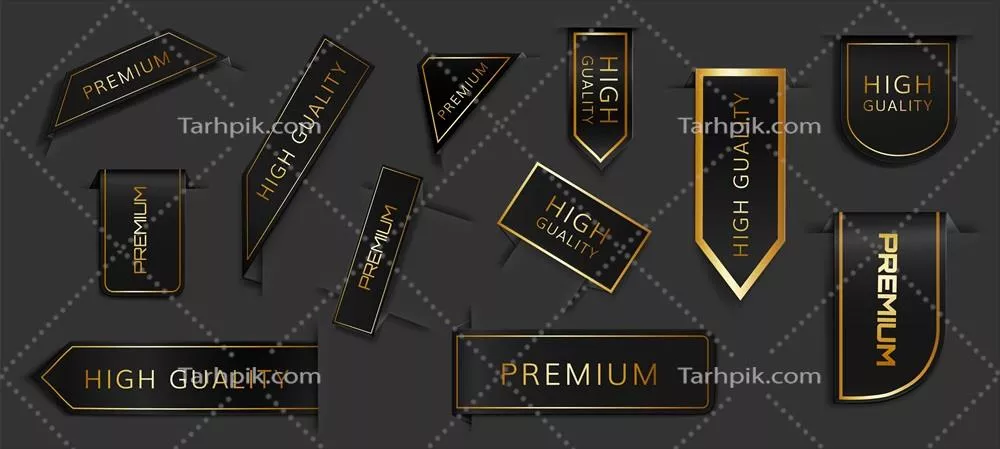 کلکسیونی از ربانهای مختلف و زیبا به صورت وکتور