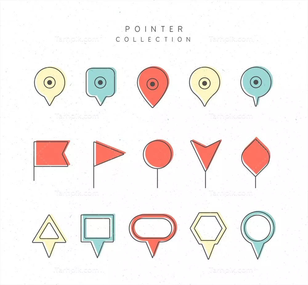 مجموعهای از انواع اشارهگرها در وکتورها و نحوه استفاده از آنها