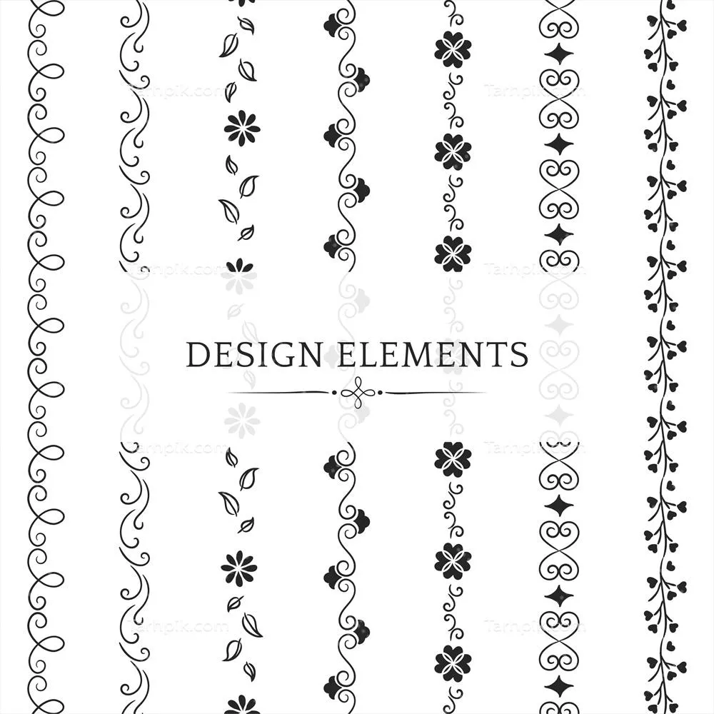 المانهای طراحی تقسیم کننده برای مجموعهها - وکتورهای زیبا و متنوع