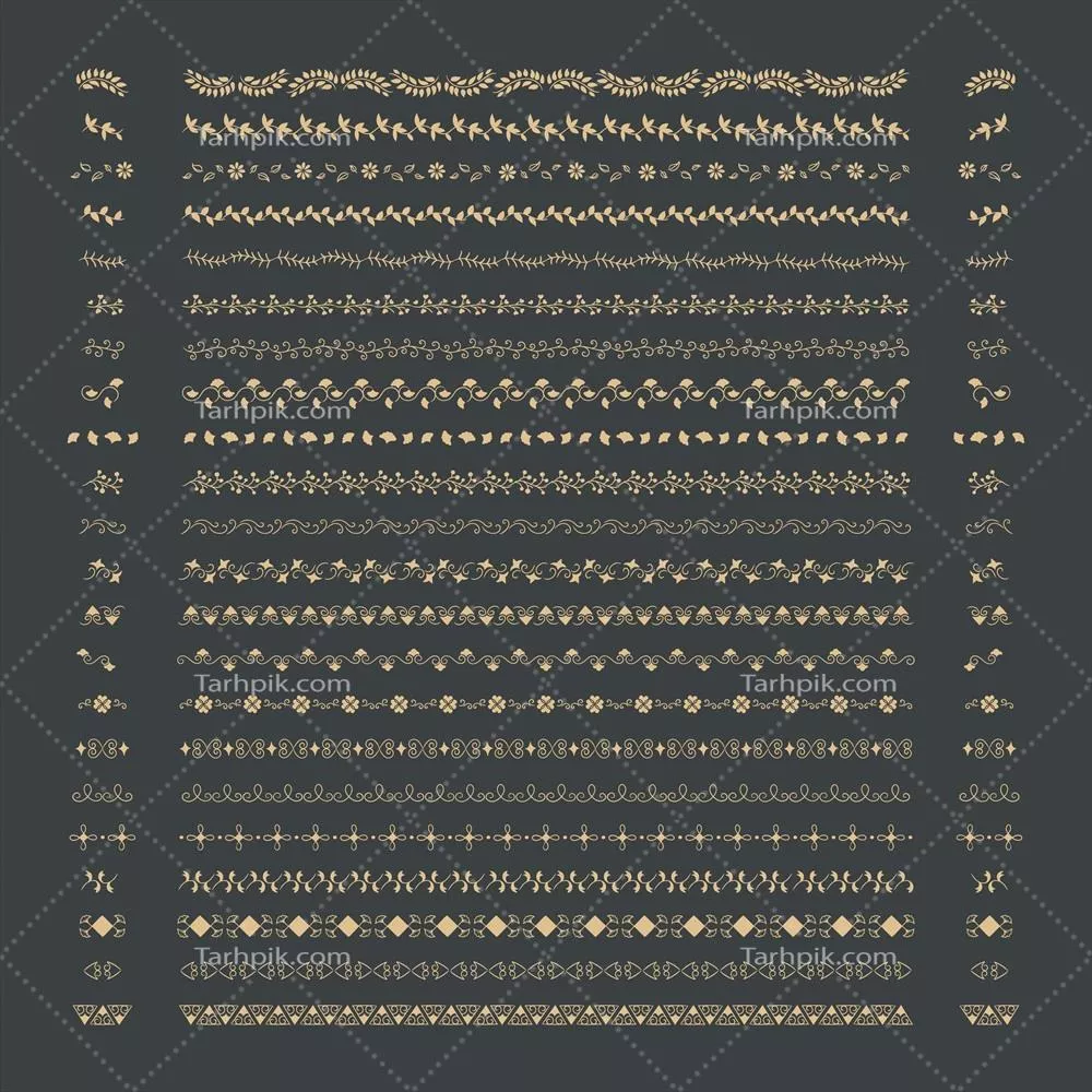 طراحی عناصر وکتور برای تقسیمکنندههای مجموعه به صورت وکتور