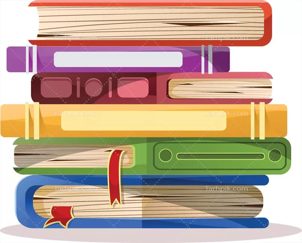 مجموعه ای از کتاب های تصویرسازی: کارتون های وکتور رنگارنگ و جذاب