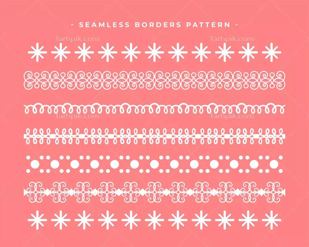 مجموعه الگوهای لبه دوزی قدیمی پس زمینه به سبک قومی و وکتور