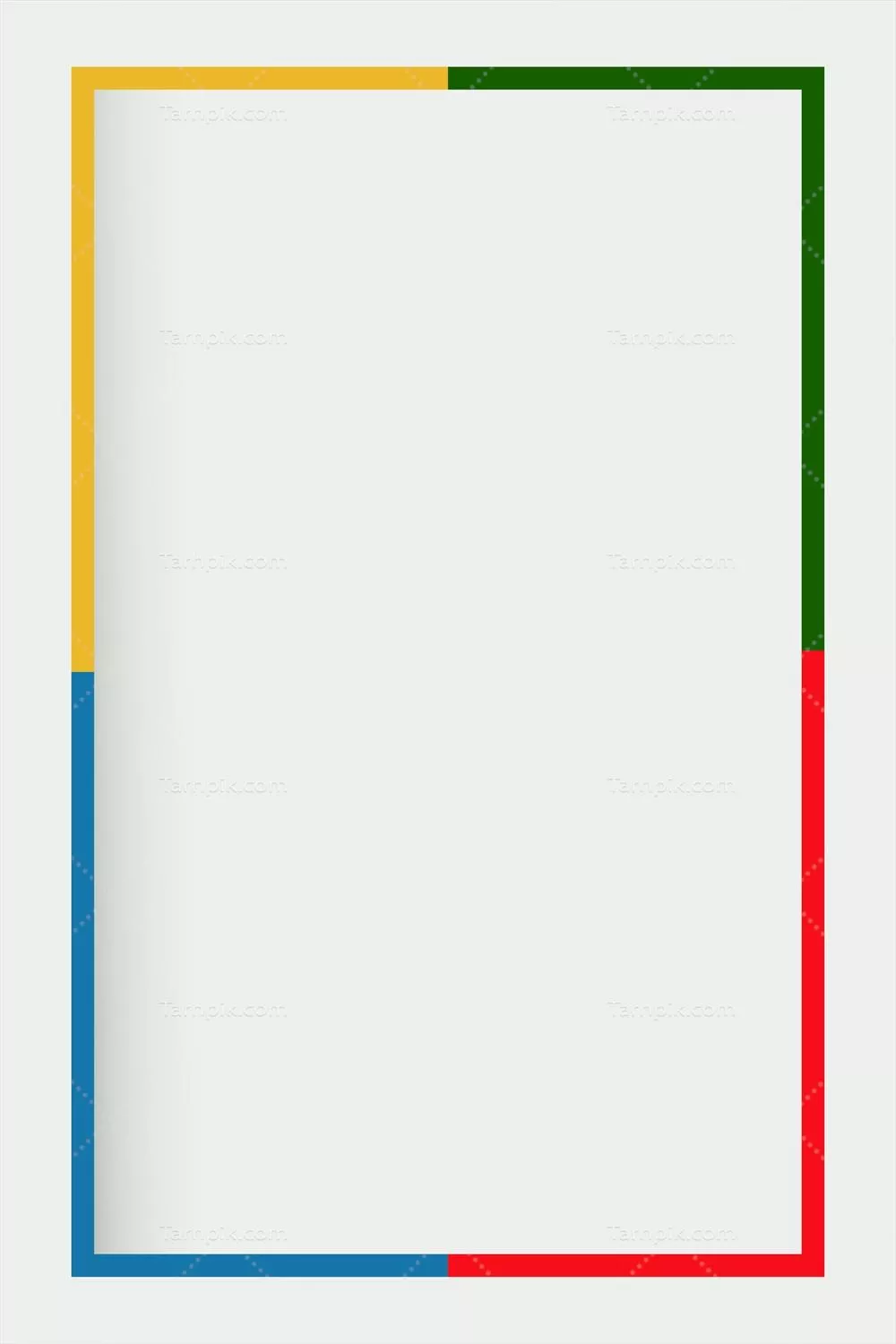 پسزمینه خاکستری با حاشیهای رنگارنگ و طراحی وکتور جذاب
