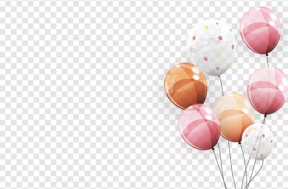 وکتور بادکنک های رنگی براق و جذاب برای جشن ها و مهمانی ها