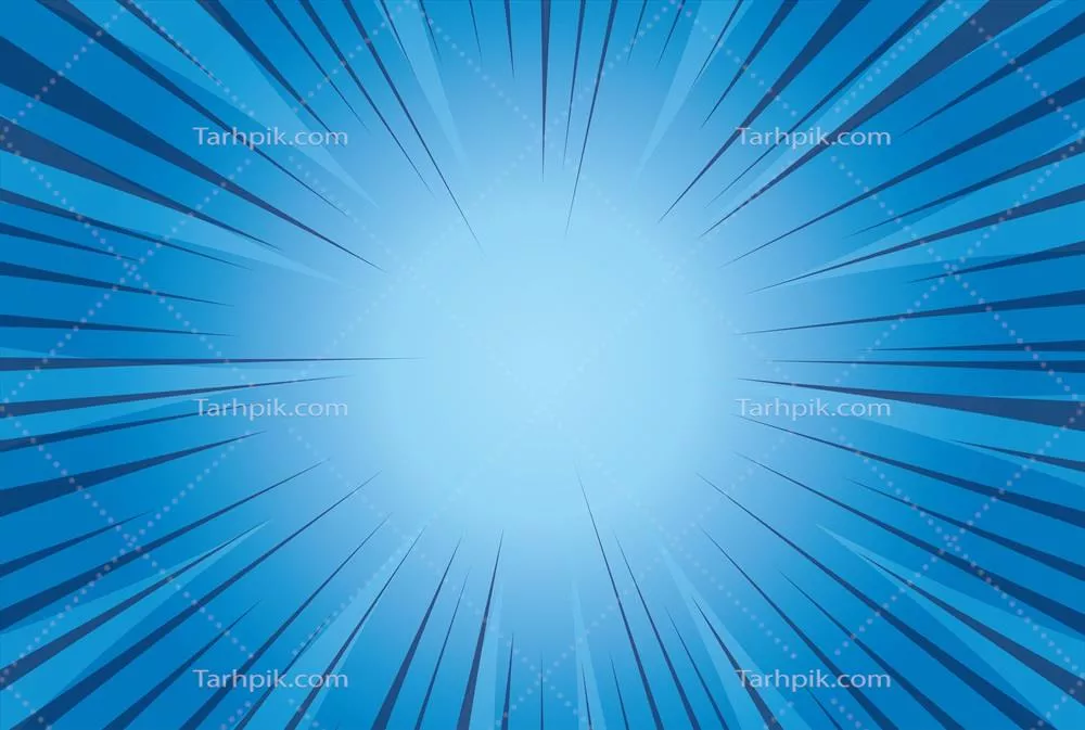 طراحی وکتور خطوط رادیال به سبک کمیک برای جلوههای بصری