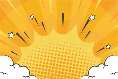 پسزمینه وکتوری با طراحی کمیک و سبک بصری فوقالعاده برای پروژههای هنری