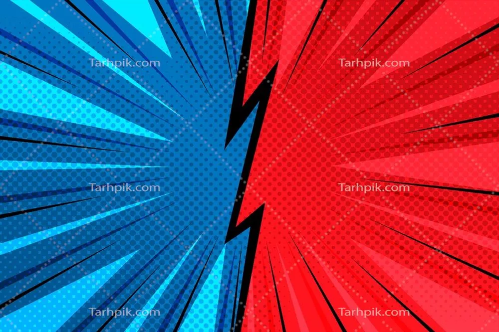 پسزمینه وکتور به سبک کمیک برای طراحیهای گرافیکی و هنری
