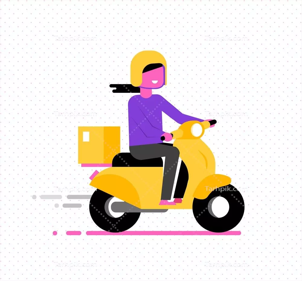 صفحه فرود مفهومی برای خدمات تحویل با طراحی وکتور مدرن