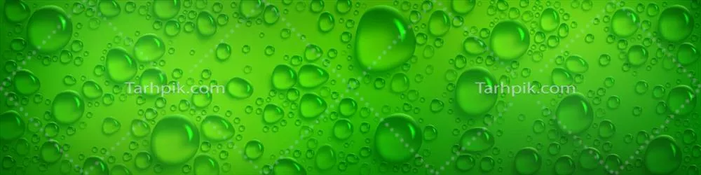 وکتور چکیدن قطرات آب بر روی پس زمینه سبز در هوای بارانی