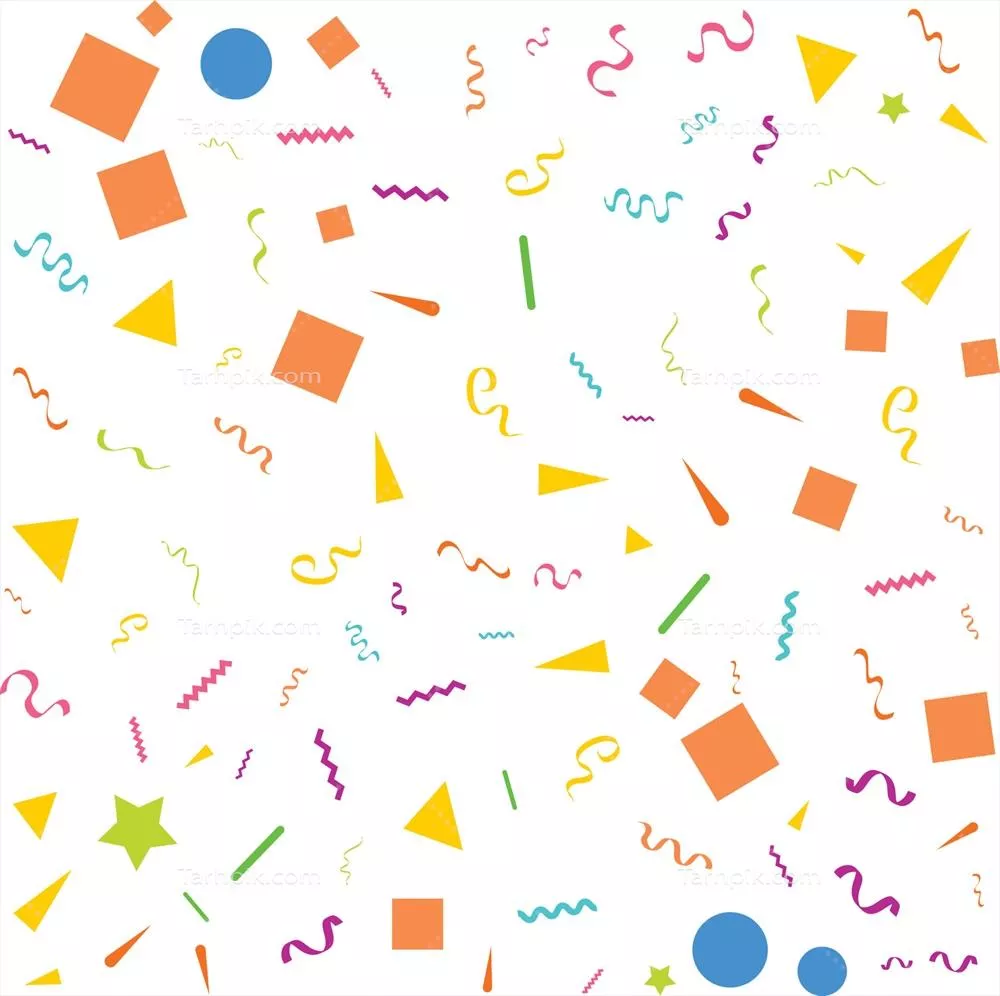 وکتور طرح طراحی مفهوم کُنفتی برای روزهای تعطیلات شاد و خوش آمده با رنگ سفید