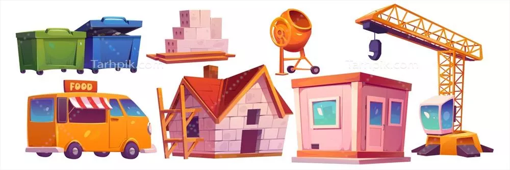 وکتور محیط ساخت و ساز: سایتی برای پروژه های ساختمانی و صنعتی