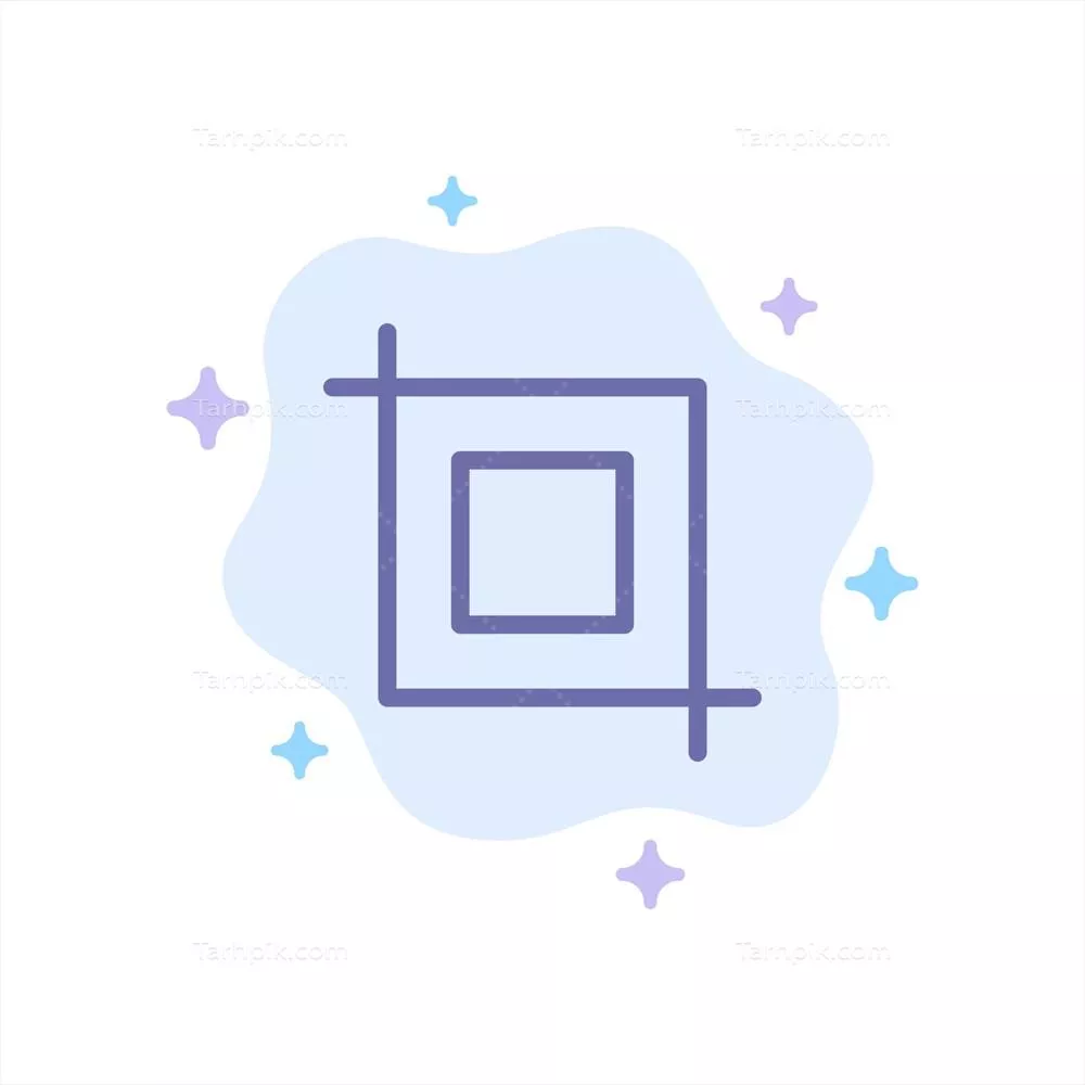 وکتور آیکون آبی ابزار برش بر روی پسزمینه ابری انتزاعی