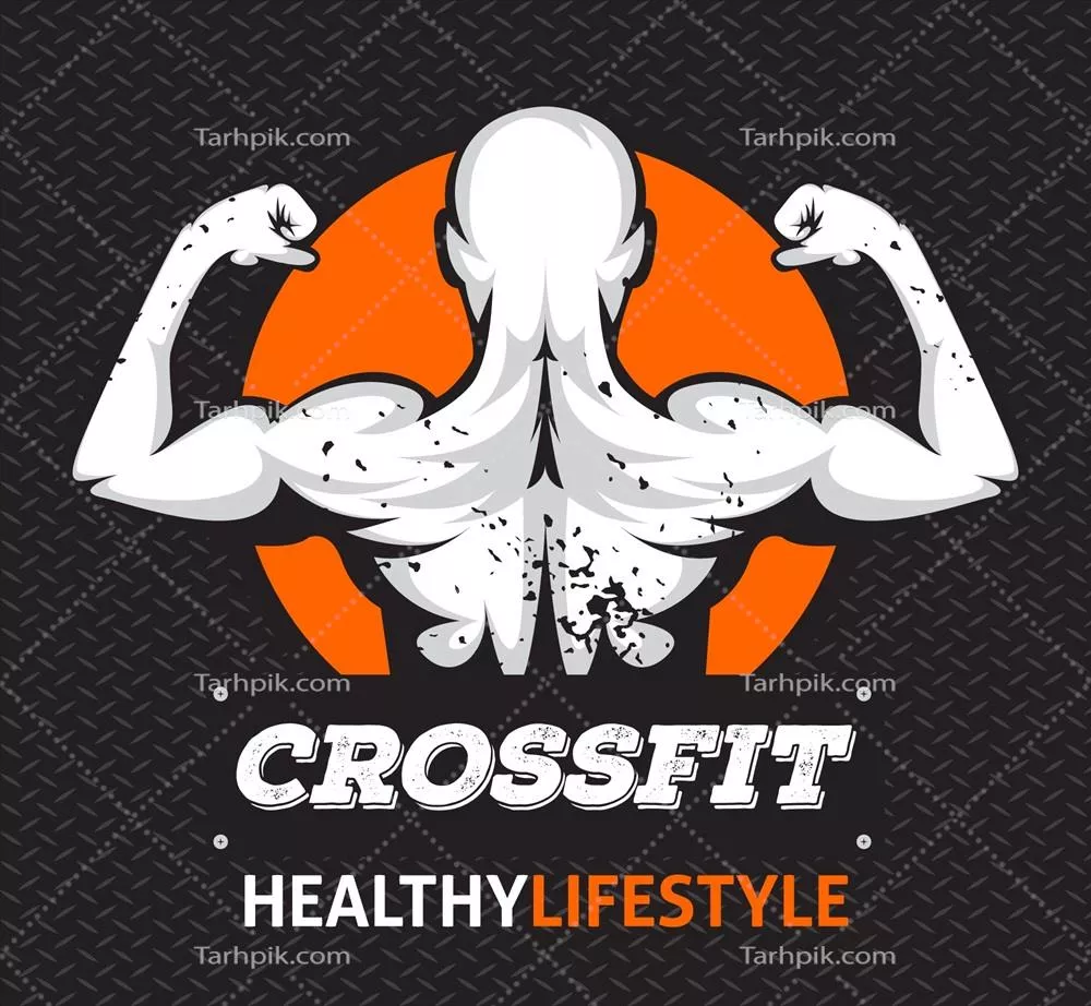 تصویر وکتوری از پس زمینه کراس فیت برای طراحی و توسعه ورزشی