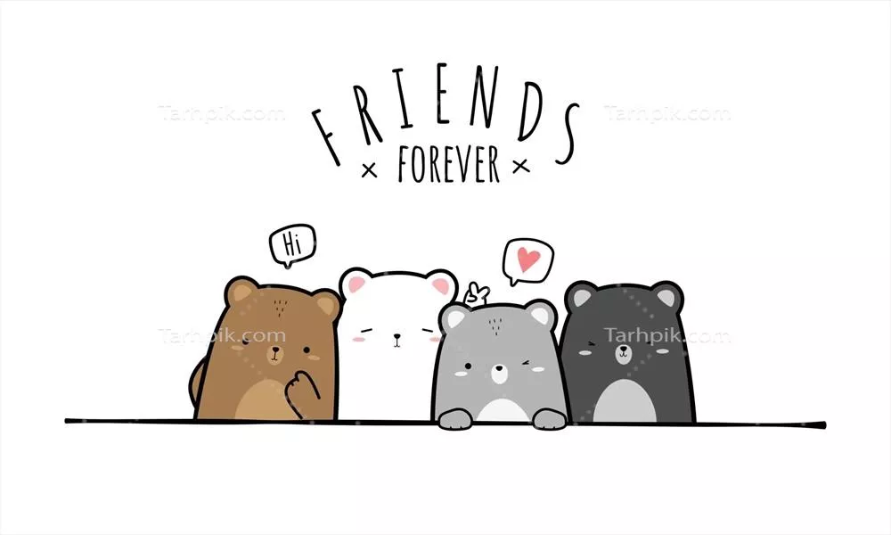 وکتور دیدهبان دوستانه: کارتون دوستداشتنی خرسهای چاق و شمالی با حالتی شاداب