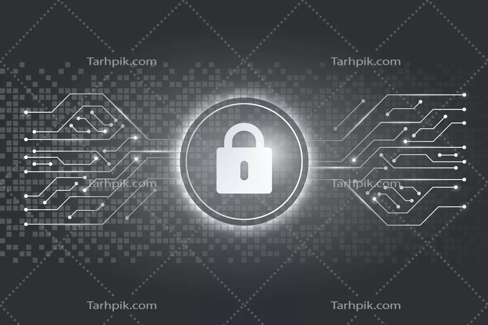 وکتور مفاهیم امنیت سایبری: طراحی دو بعدی و نمودارهای تحلیلی