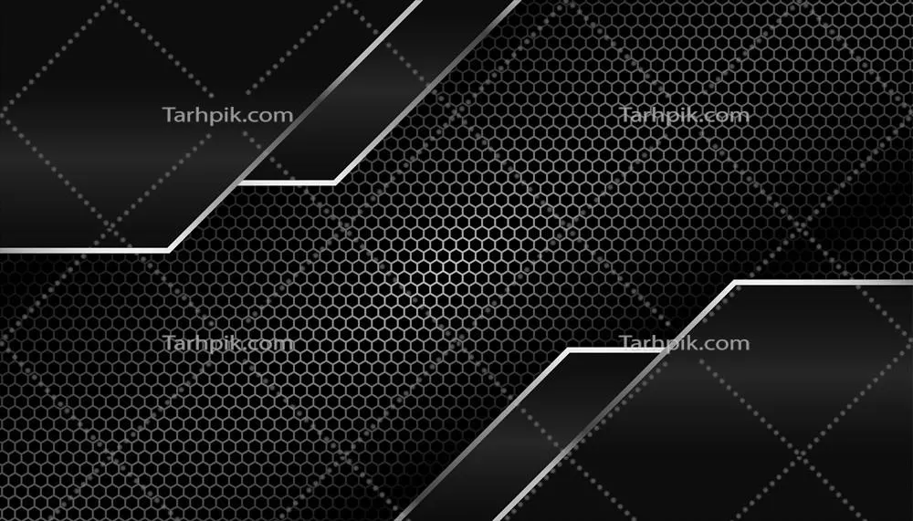 پسزمینه وکتوری خطوط فلزی از فیبر کربن مشکی تیره