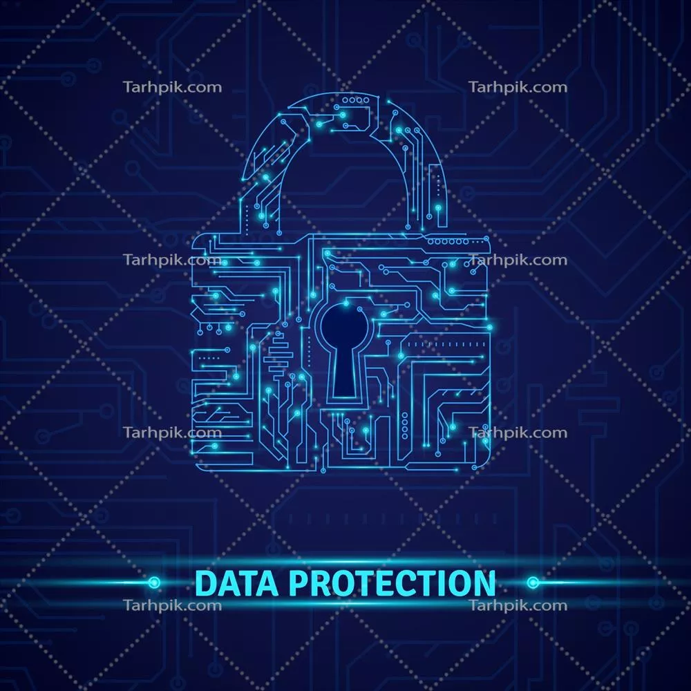 وکتور مفهوم حفاظت از دادهها: طراحی برداری و کاربردهای آن در دنیای دیجیتال