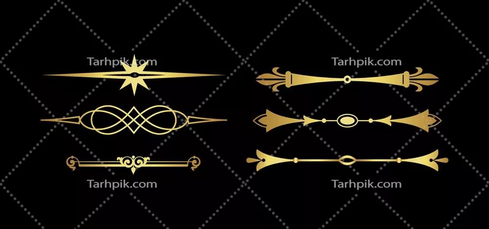 وکتور عناصر طراحی تزئینی برای بهبود زیبایی و جذابیت فضاها