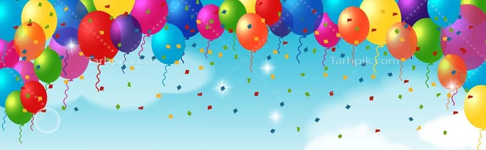 وکتور عناصر تزئینی با بالنها برای طراحیهای گرافیکی و هنری