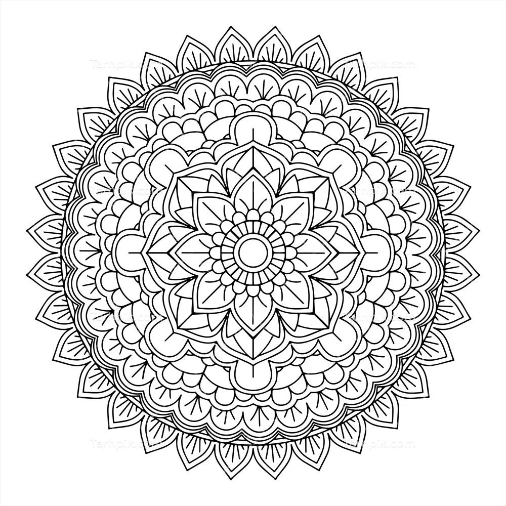 وکتور طراحی پسزمینه تزئینی با الگوهای ماندالا و VECTOR