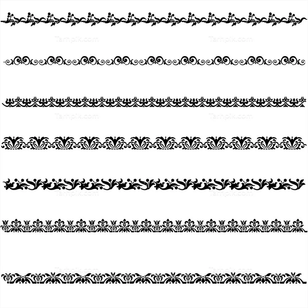 مجموعه وکتور زینتی و ornament های تزیینی با طراحی خلاقانه