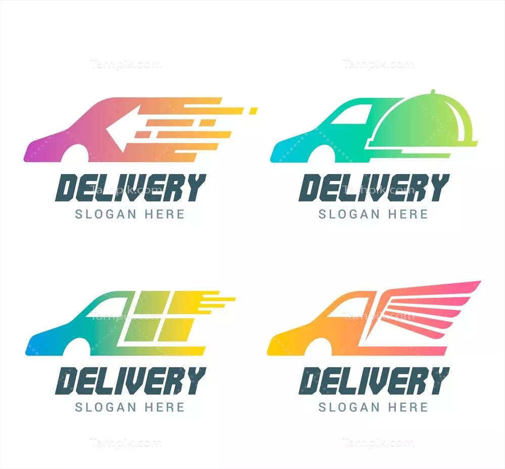 آرمهای تحویل کالا از شرکتهای مختلف با طراحی وکتور