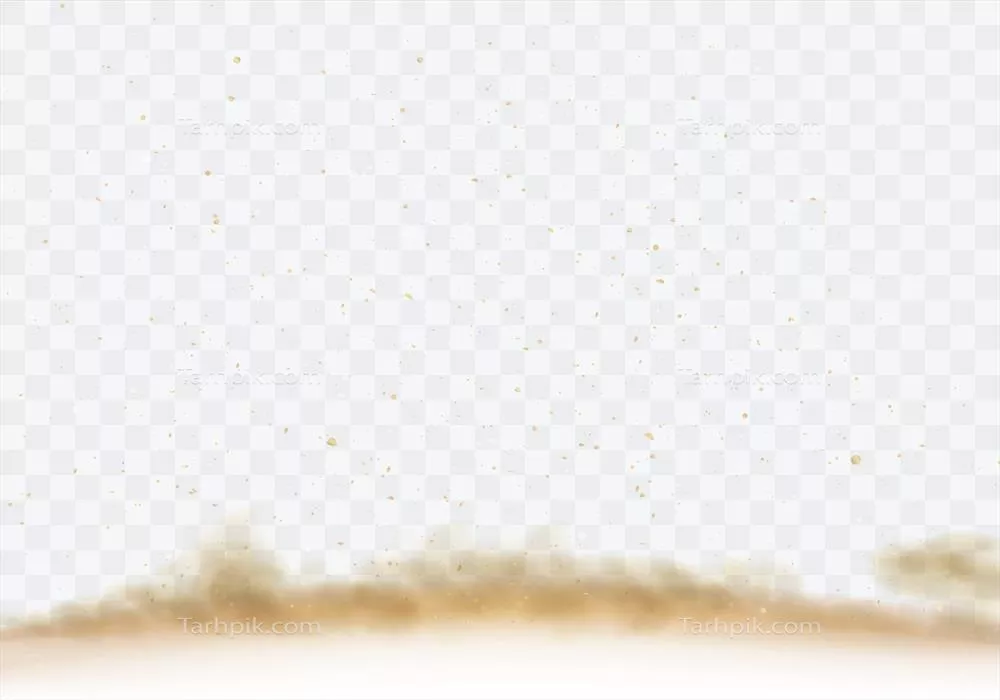 طوفان شن در بیابان: ابرهای گرد و غبار قهوهای شفاف - وکتور