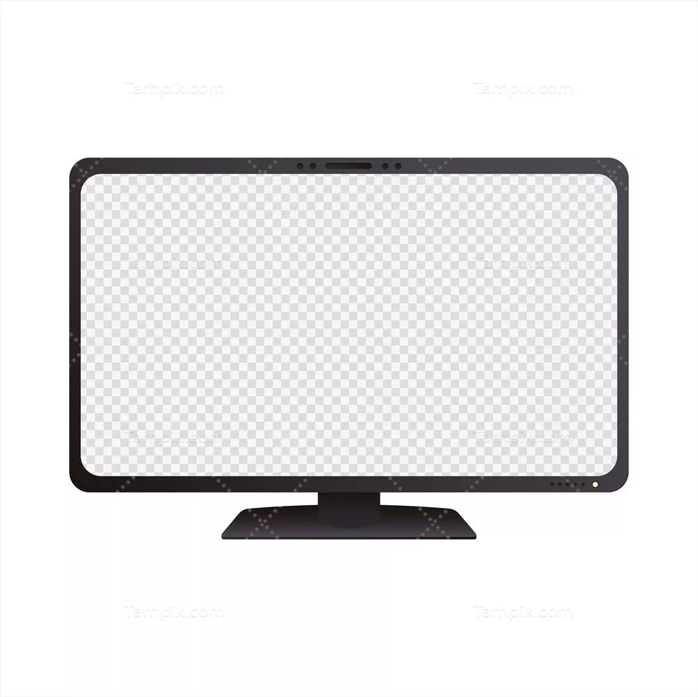 وکتور نمونه اولیه آیکون کامپیوتر رومیزی با طراحی زیبا و مدرن