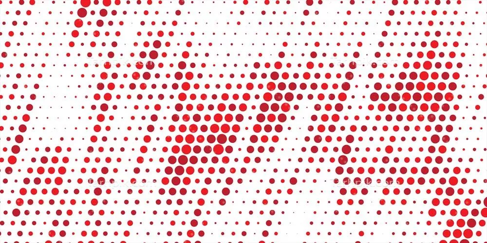 پسزمینه وکتور رنگ قرمز با الگوی نقطهای مورب