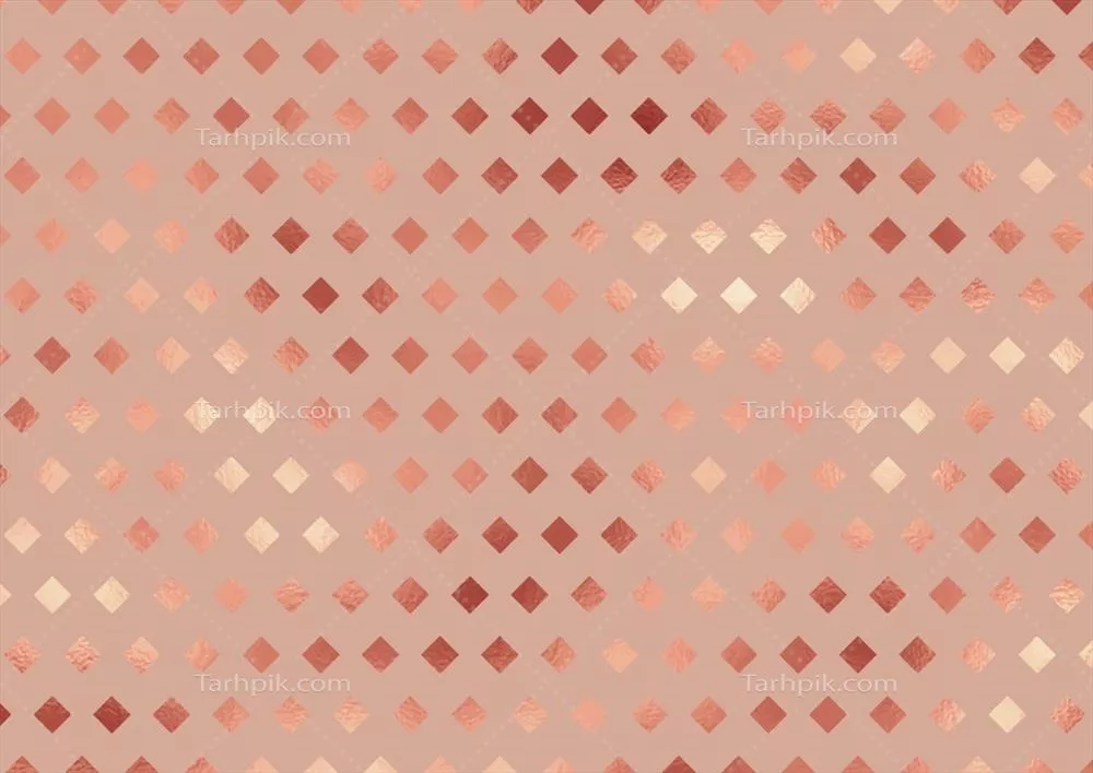 وکتور پسزمینه با الگوی الماس و بافت ورق طلا به رنگ رز گلد