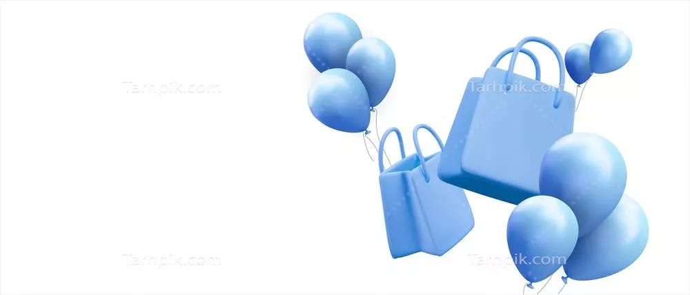 وکتور کارت تخفیف با طراحی واقعگرایانه بادبادکها برای گروه فروشگاهها در بستههای مجازی