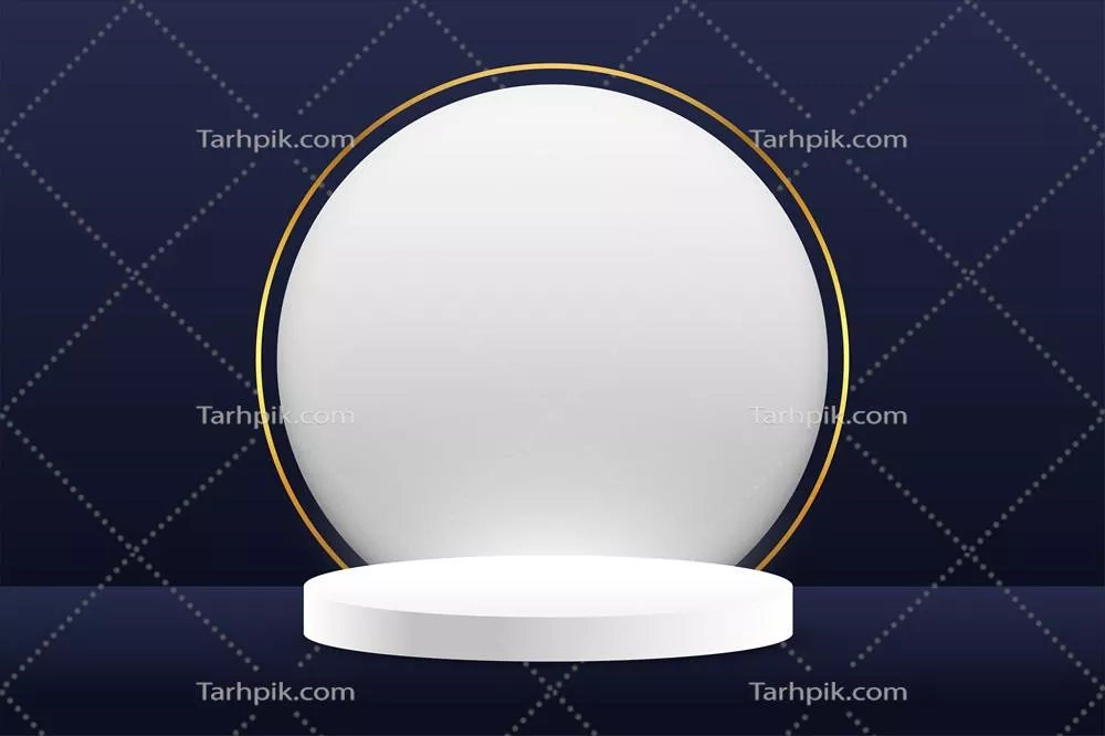 وکتور پسزمینه پایه نمایش با خطوط طلایی - طراحی برداری