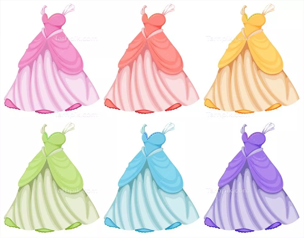 کلکسیون وکتور لباسهای مجلسی با طراحیهای متنوع و مدرن