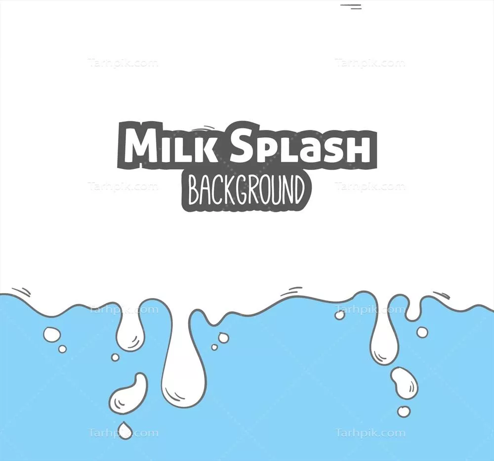 بک گراند وکتوری با طراحی شیر و قطرات شیر برای استفاده در پروژه های گرافیکی
