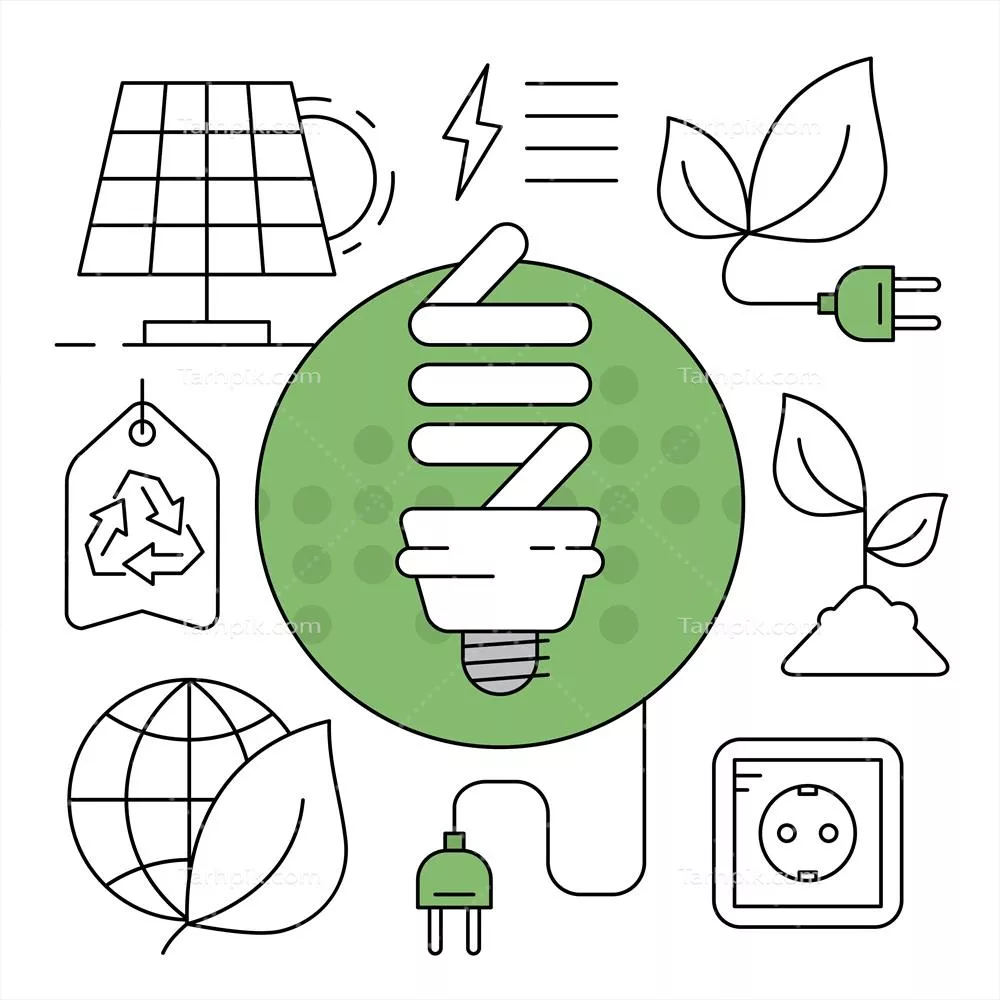 تصاویر وکتوری به سبک اکولینیر با طراحیهای زیبا و سازگار با محیط زیست