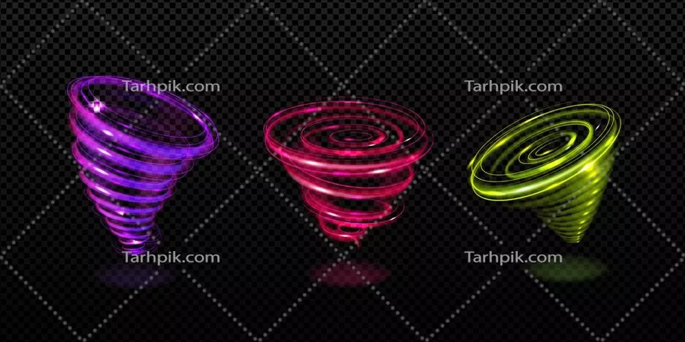 وکتور تحلیل جلوه دایرهای امواج سرعت نور، حرکت، صدا و انرژی