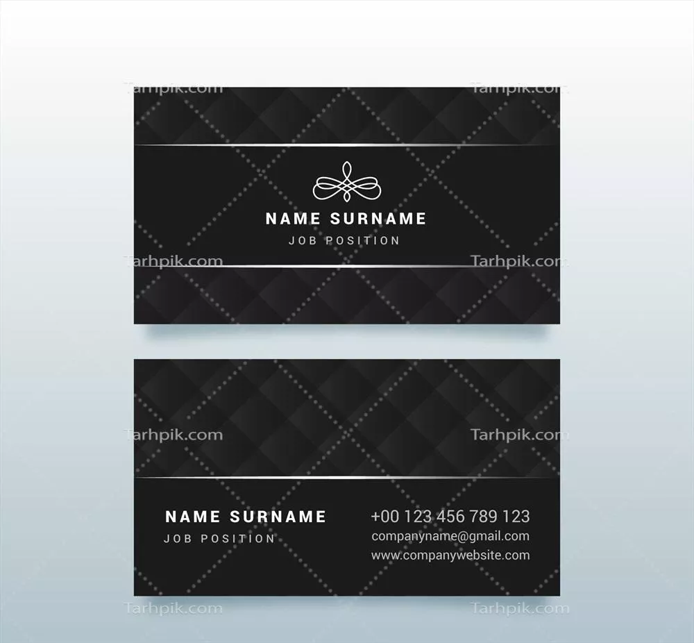 الگوی وکتور کارت ویزیت مجلل و شیک برای حرفهایها