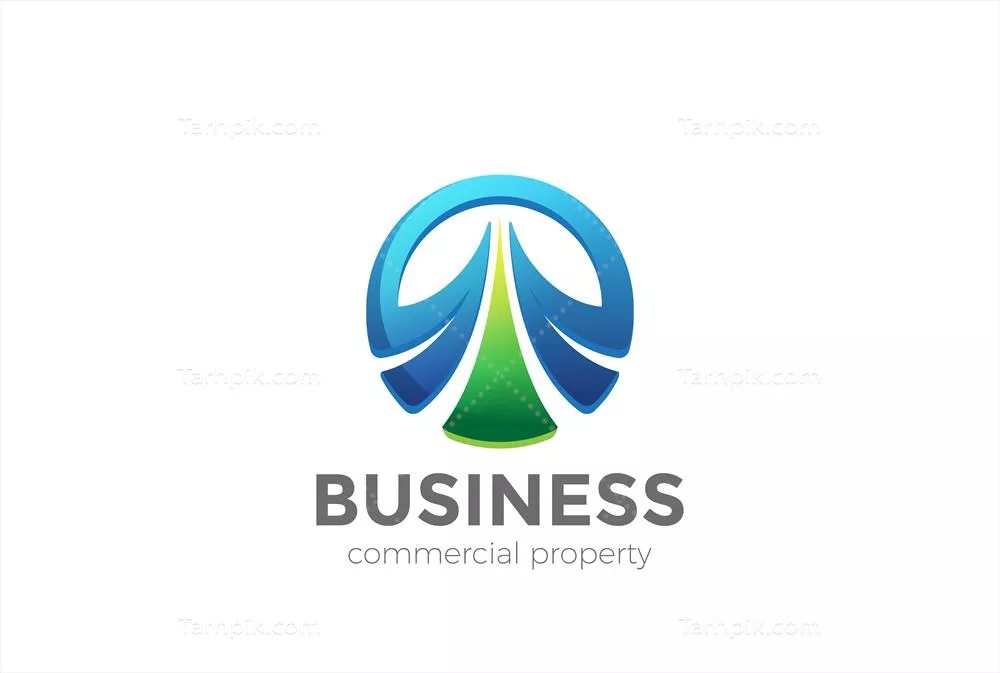 آیکون لوگوی دایره‌ای شیک و زیبا با طراحی وکتور