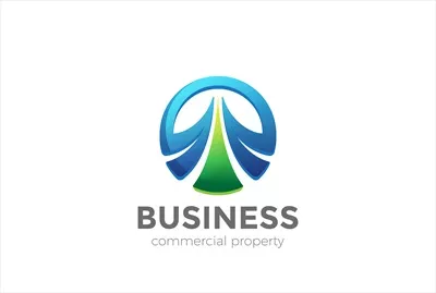 آیکون لوگوی دایره‌ای شیک و زیبا با طراحی وکتور