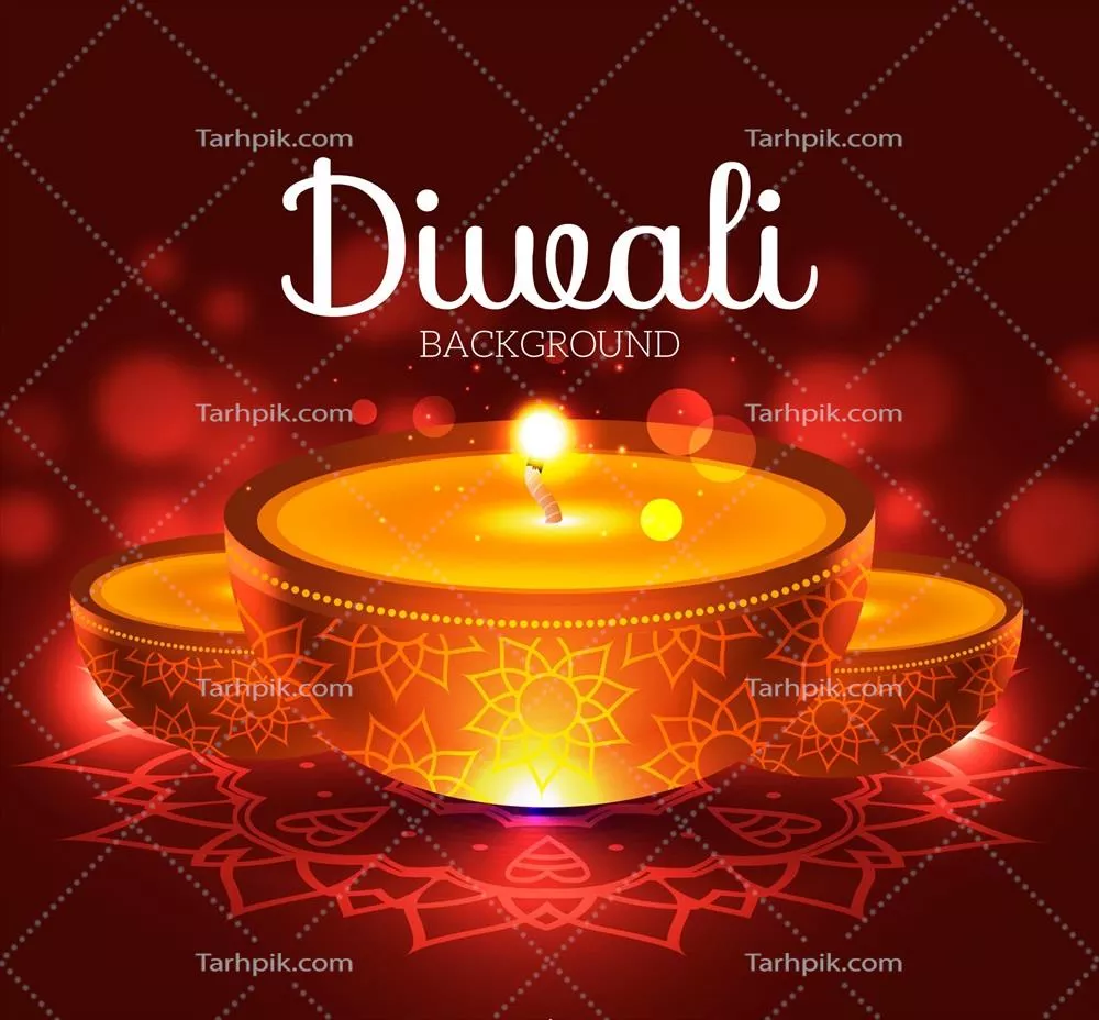 پسزمینه دیوالی شیک و زیبا با طراحی وکتور