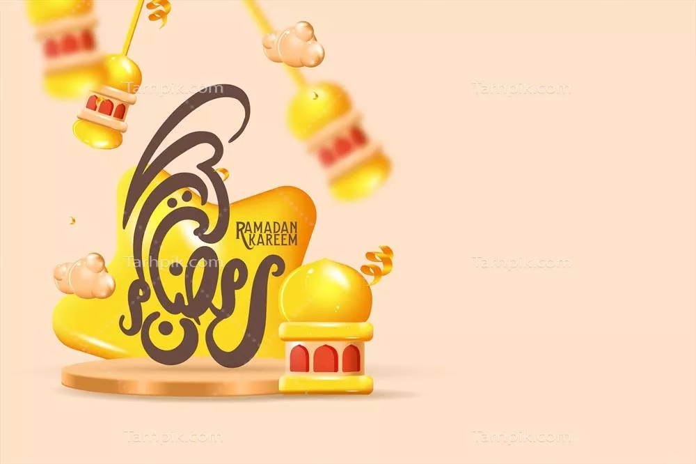 وکتور کارت جشن رمضان کریم با طراحیElegant و تزئینی برای رویدادها و تعطیلات