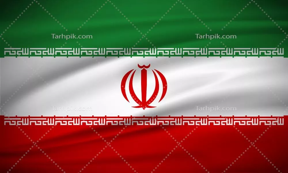 وکتور پسزمینهای شیک و واقعگرایانه از پرچم ایران به مناسبت روز استقلال